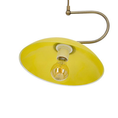 Lampa wisząca Lido pojedyncza do salonu vintage E27 1x60W patyna