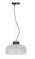 Lampa wisząca 27cm szklana/czarny kabel Liverpool Ledea 50101286