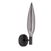 Nordic wall light glass grey smoked 1x5W G9 for living room