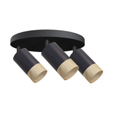 Lampa sufitowa Conti reflektor regulowana 3-punktowa do salonu metalowa