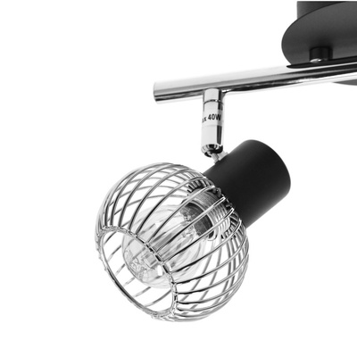 Wall lamp candellux oslo 92-61843 e14 black/chrome