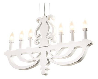 Hanging lamp white 6xE14 Damar 36-26272