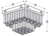 Plafoniera LED cromata Carmina 98-44716