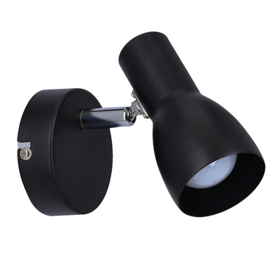 Lampa ścienna kinkiet 1X40W E14 czarny matowy PICARDO 91-50618