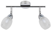Wall lamp strip 2X6W LED round head chrome RICO 92-67579