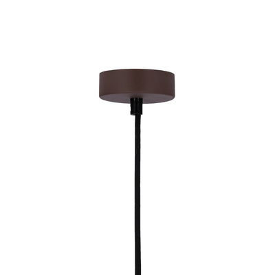 Hanging lamp brown metal / wood E27 Flen Ledea 50101261