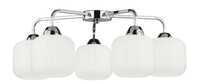 CROMADO lampa sufitowa chromowy 5x60W E27 klosz biały
