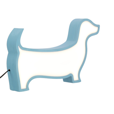 LED-TISCHLAMPE HUND FÜR KINDER IQ KIDS BLAU