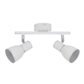 Lampa ścienna listwa 2X40W E14 biały/chrom FIDO 92-63373