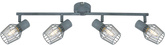 Ceiling wall lamp 4X40W E14 gray VIKING 94-68033