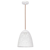 Hanging ceiling lamp 1X60W E27 openwork white BENE 31-70340