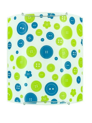 Wandleuchte 1X60W E27 blaue Knöpfe SNELLA 21-80694