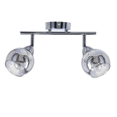 Bandă de perete 2X10W E14 LED crom FORT 92-62819