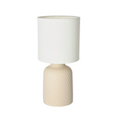 Lampa de masa noptiera bej ceramica Iner 41-79879