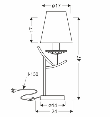 Lampa podłogowa Vitoria klasyczna z abażurem do sypialni 1-punktowa