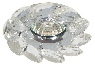 Transparent ceiling luminaire with crystals MR16 SK-77 Candellux 2222820