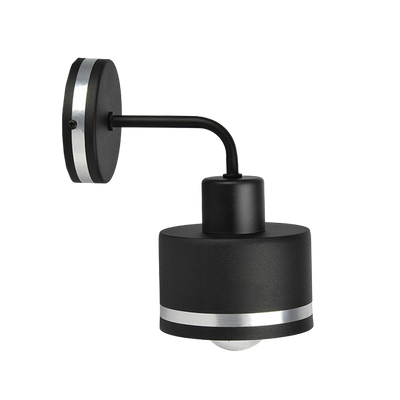 Wandleuchte schwarz/chrom Wandleuchte Wama 21-00422