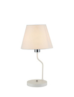 Lampe de table York Ledea 50501101 avec abat-jour blanc