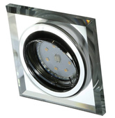 Ceiling Fixture Eyelet Candellux Ssu-22 Ch/Tr+Bl Gu10 50W+Led Smd 2 1W Blue 230V Chrome
