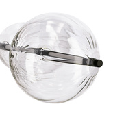 PLAYA Stehleuchte schwarz 15W LED 3000K Schirm Kugel transparent