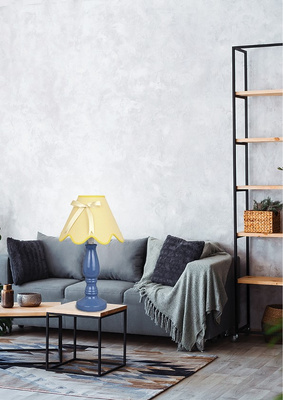 Tischleuchte blau und gelb Lola 41-63472