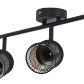 Plafoniera cafea aurie abajur chihlimbar 3xE14 Canabera Candellux 93-82541