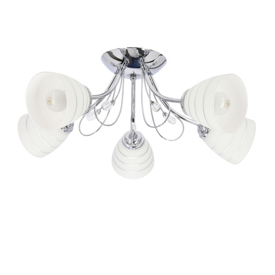 Lampa sufitowa chromowana z kryształkami 5x40W Simpli Candellux 35-63854