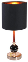 Lampa de masa neagra / cupru 40W E14 Melba 41-38791