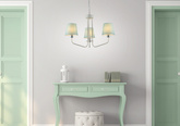 Lampe lustre bleu 3xE14 York Ledea 50203096