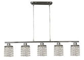 Suspension chrome avec cristaux blancs 5x40W Royal Candellux 35-28115