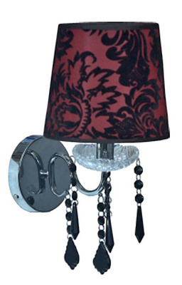 Applique abat-jour chrome velours 1x40W E14 Astor Candellux 21-80342