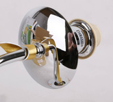 Abajur crom / fir auriu E14 40W Diva Candellux 21-55040