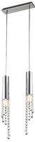 Plafonnier suspendu LED chrome chaud 2x3W + ampoules Duero 32-25265