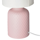 Lampa de masa noptiera roz ceramica Iner Candellux 41-79855