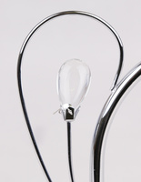 Applique murale chrome avec abat-jour cristal blanc Simpli Candellux 21-64288