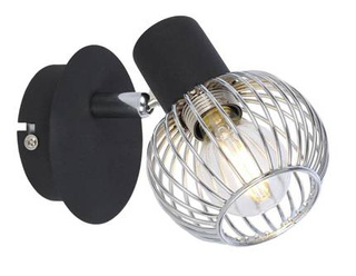 Wall lamp 1X40W E14 black/chrome OSLO 91-61836