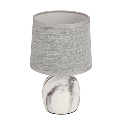 Lampe de table Adelina marbre + abat-jour gris gris 41-24381