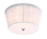 Weiße LED-Deckenleuchte 3W + 3x40W G9 Organza-Lampenschirm Camea Candellux 98-56245