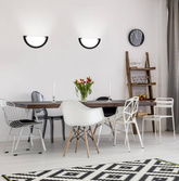 Plafonnier plafond 1/2 1xE27 30cm WENGE STANDARD 11-70237