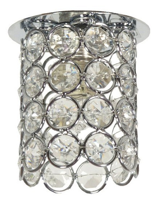 Plafonnier chrome cristal clair 40W G9 SK-73 Candellux 2203973