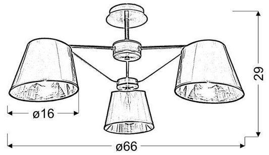 Ceiling lamp black/patina Cortez 33-54982