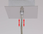 Lampă suspendată abajur bilă albă 12cm Oden 31-03232