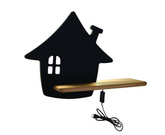 Raft de perete 5W LED 4000K IQ Kids House negru 21-85207