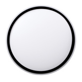 Plafonnier Florida blanc + plafond noir 24w led 39 cm abat-jour blanc