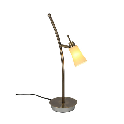 Lampe de table 1xG9 55cm patine/blanc Kroton 33-88942