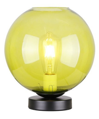 Schrank-Nachttischlampe grünes Glas 60W E27 Globe Candellux 41-78292