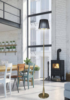 Patina floor lamp black fabric lampshade Candellux Milonga 51-53633