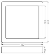 Deckenleuchte Candellux 2263793 Spn-08 Ip20 Led