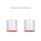 Lampa wisząca biała listwa 2xE27 Atlanta 32-00644