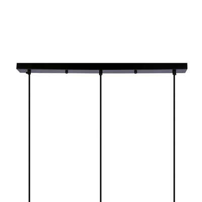 Pompei lampa wisząca czarny 3X40W E27 klosz biały 33-09609